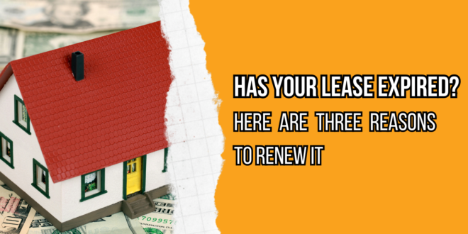 Has Your Lease Expired? Here Are Three Reasons to Renew It